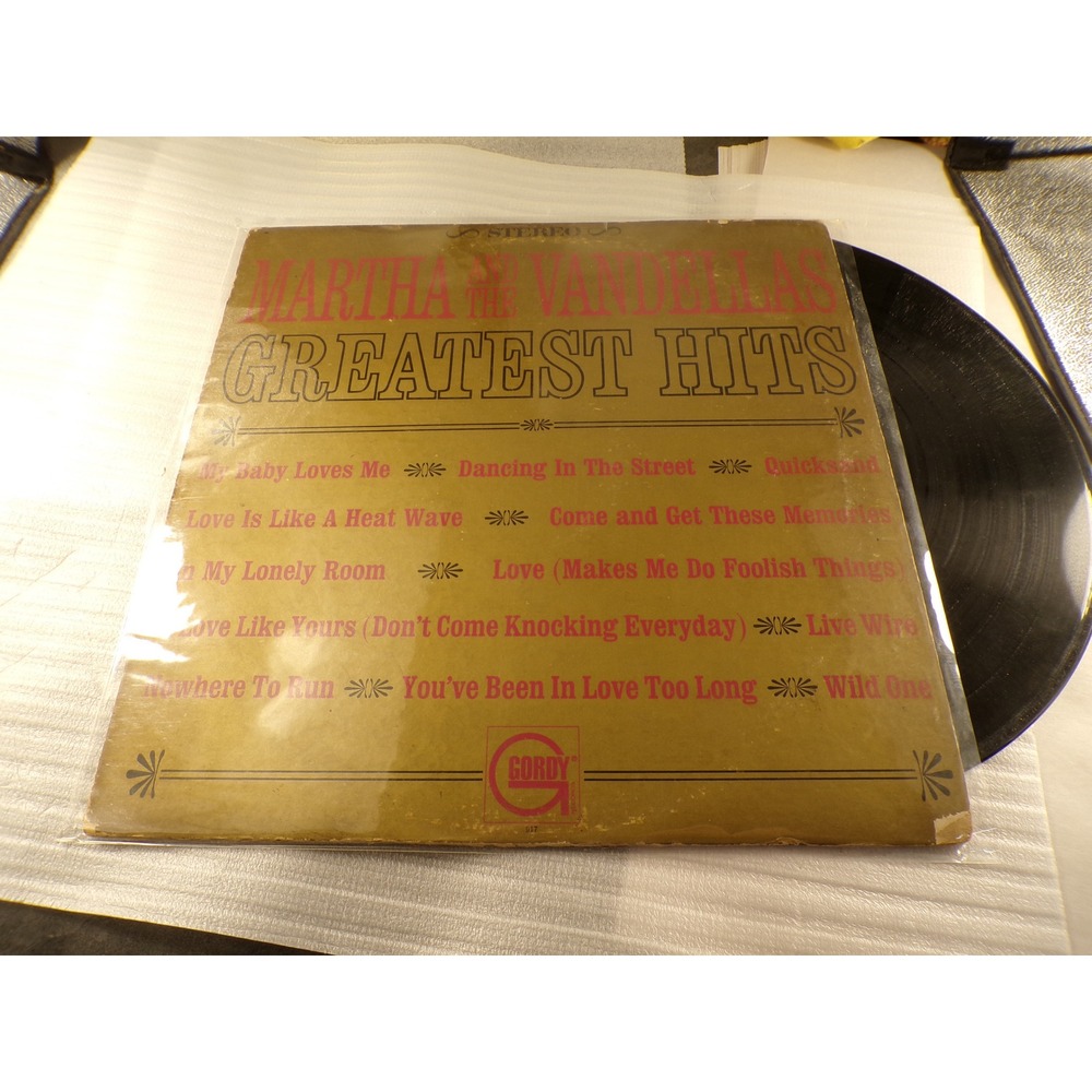 Martha and the Vandellas Greatest Hits Vinyl LP 1966 Gordy 917 Motown Soul R&B